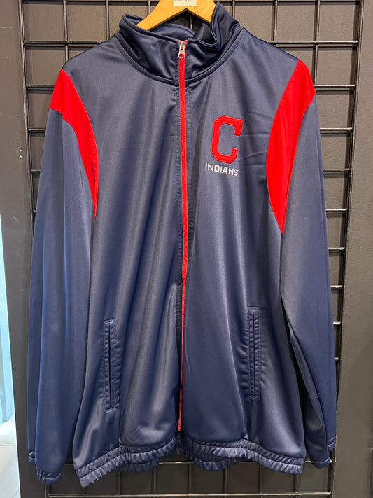 Men’s Cleveland Indians Carl Banks Zip Up Size 2XL