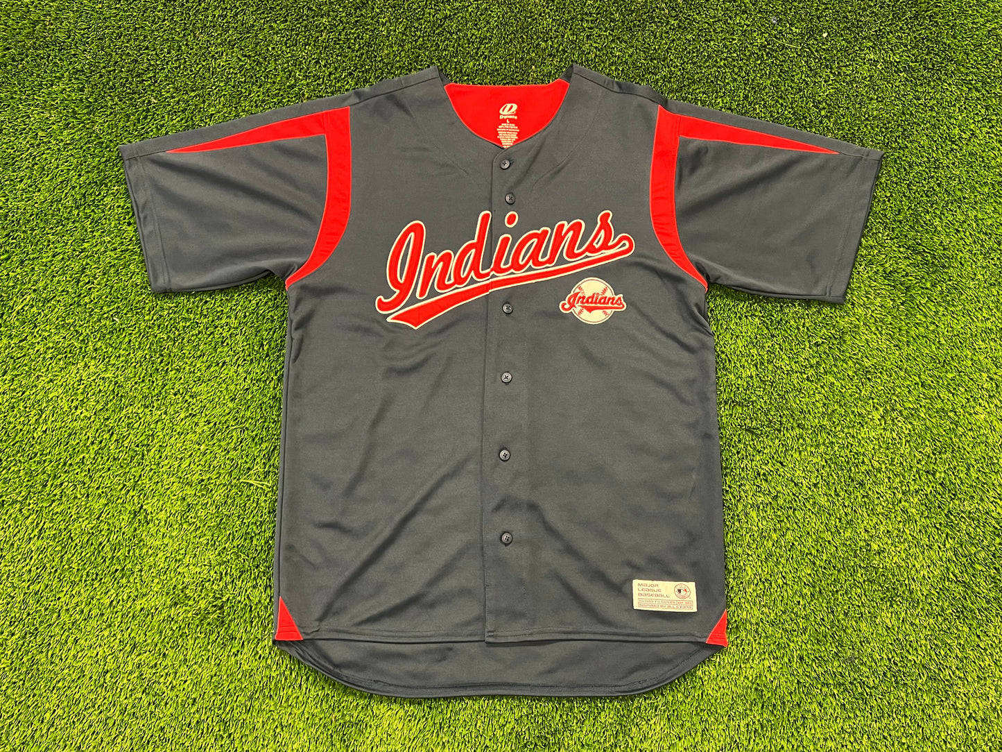Men’s Cleveland Indians Dynasty Navy Jersey Size L