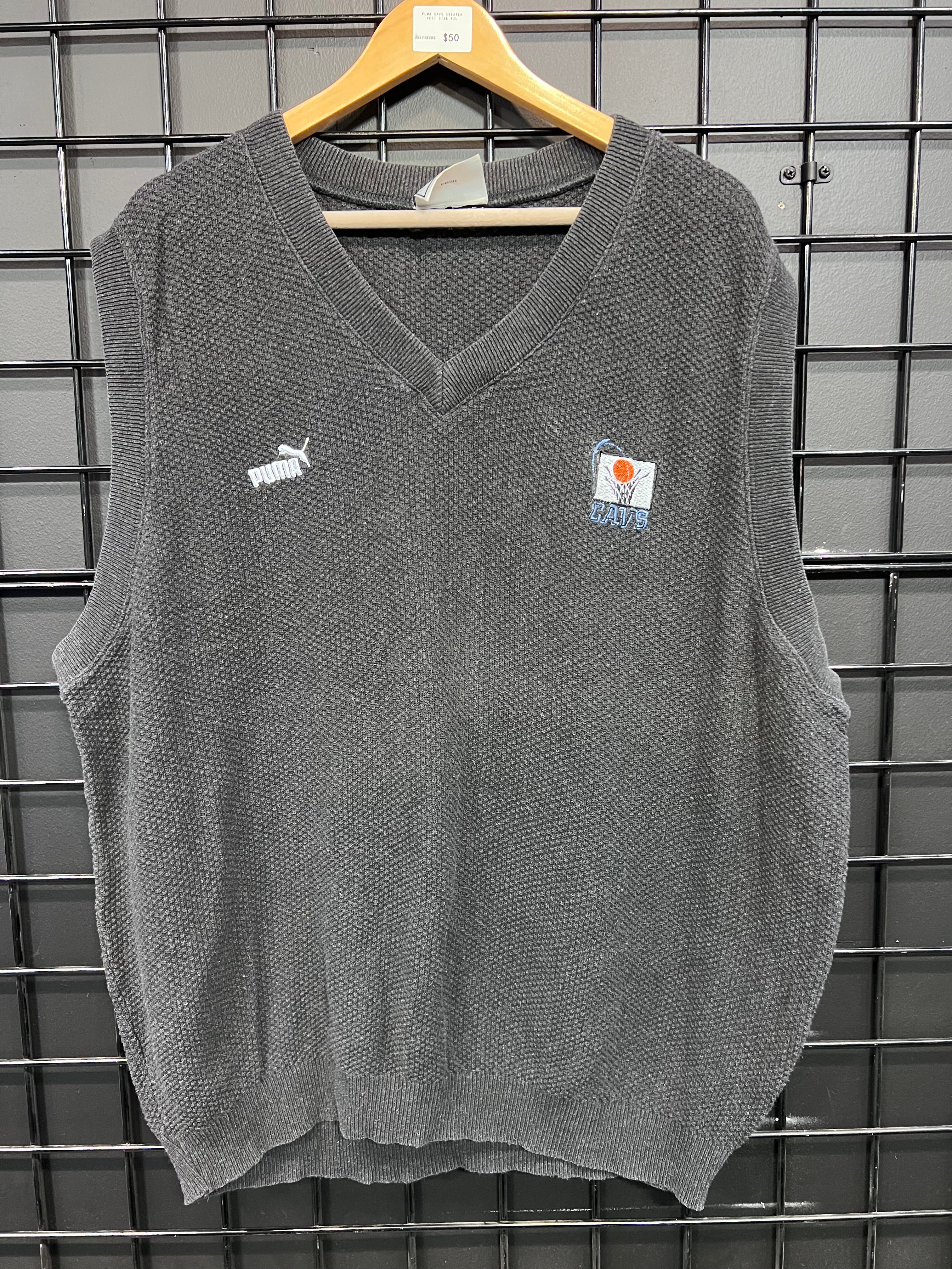 Puma Cleveland Cavaliers Sweater Vest Size 2XL
