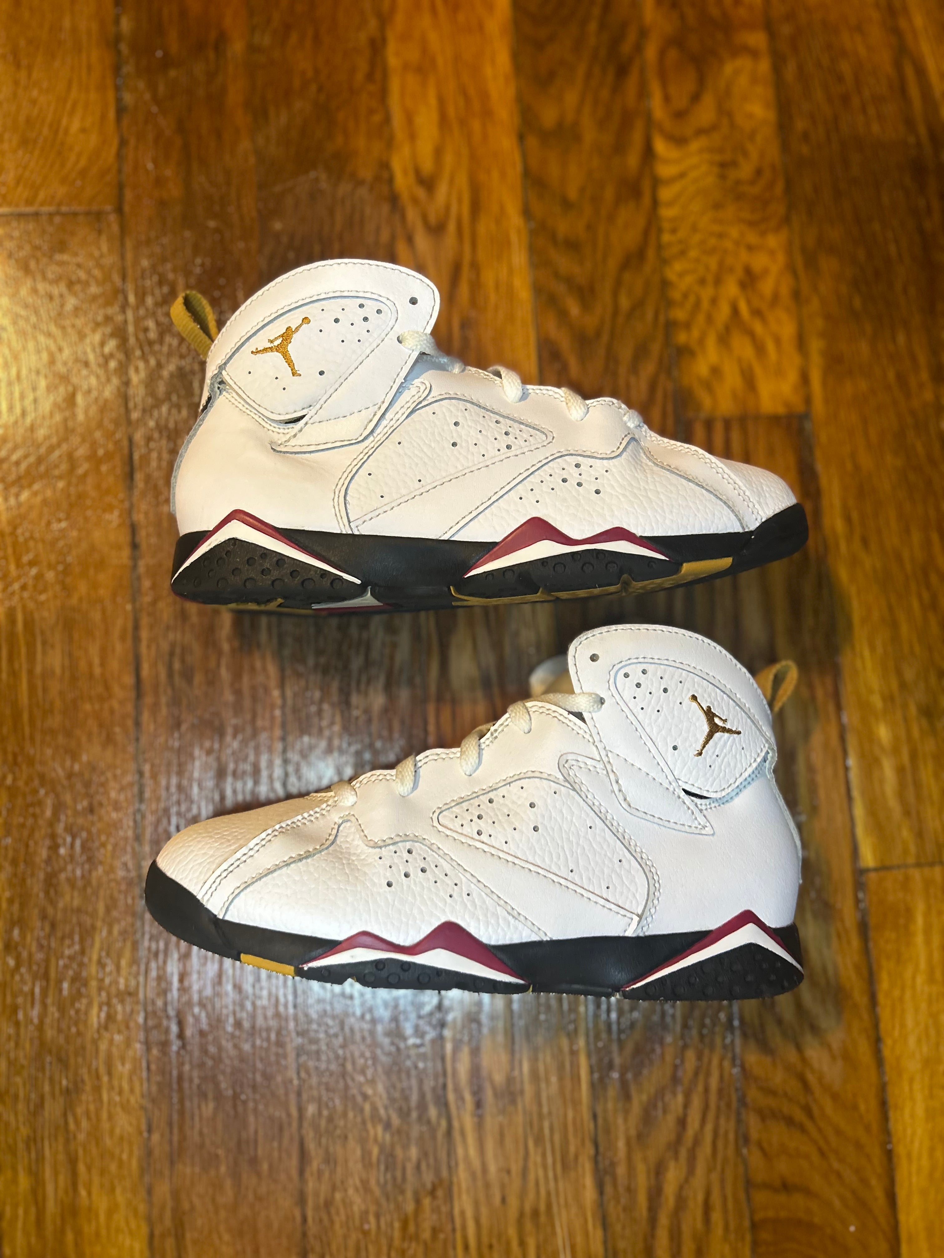 Jordan 7 Retro Cardinal Size 3Y PS Boys Shoes