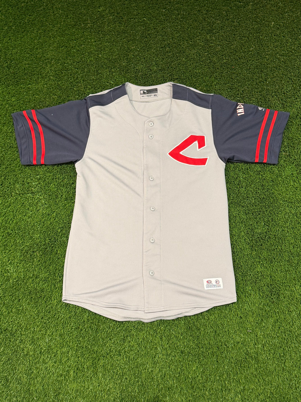 Cleveland Indians True Fan Retro Baseball Jersey Size Medium