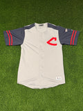 Cleveland Indians True Fan Retro Baseball Jersey Size Medium