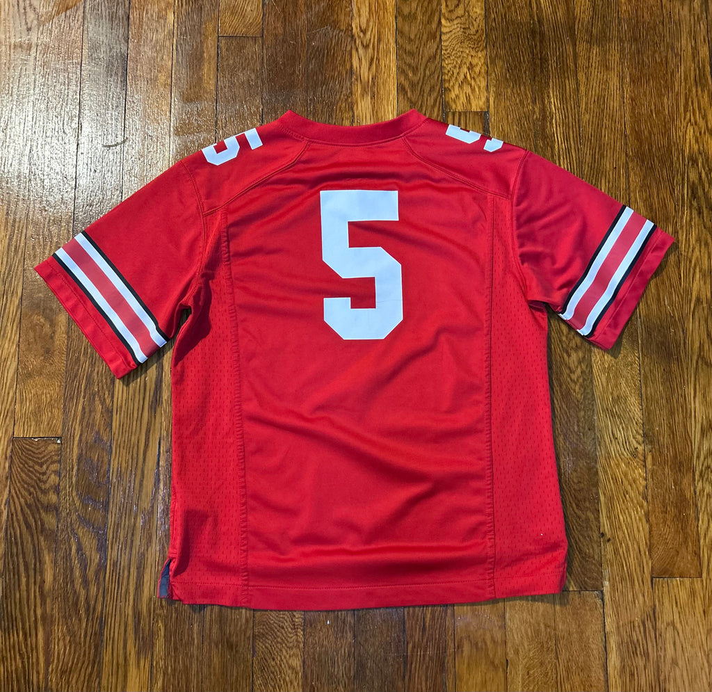 Nike Ohio State Buckeyes #5 Youth M Scarlet Football Jersey OSU