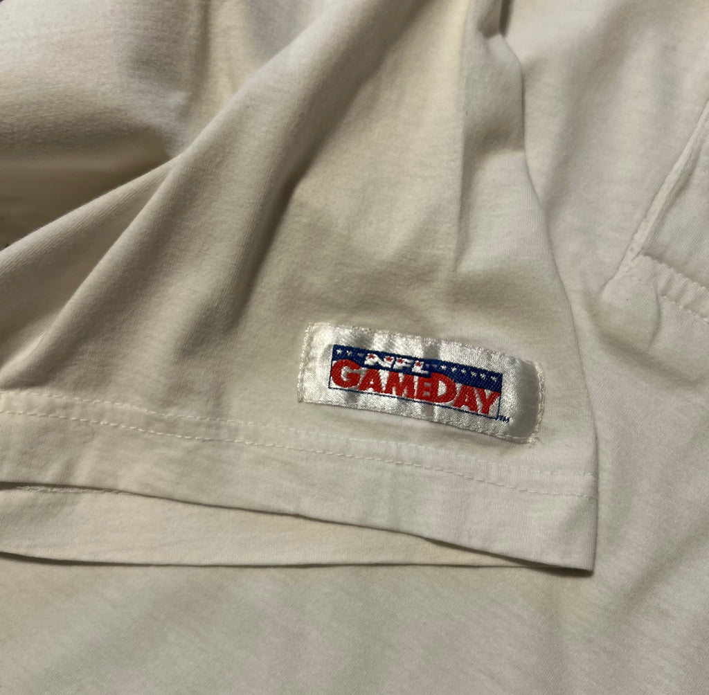 Vintage 90s Cleveland Browns Polo Shirt Mens M True Fan NFL GameDay Embroidered Helmet Cream