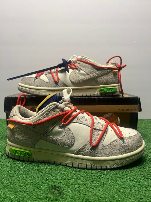 Men’s Nike Off-White Dunk Low Lot 13 Size 8