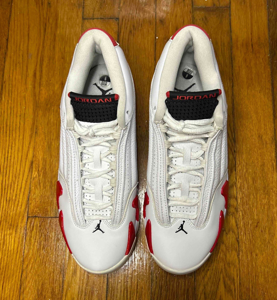 Air Jordan 14 Retro Rip Hamilton Candy Cane Size 9 Men Shoes