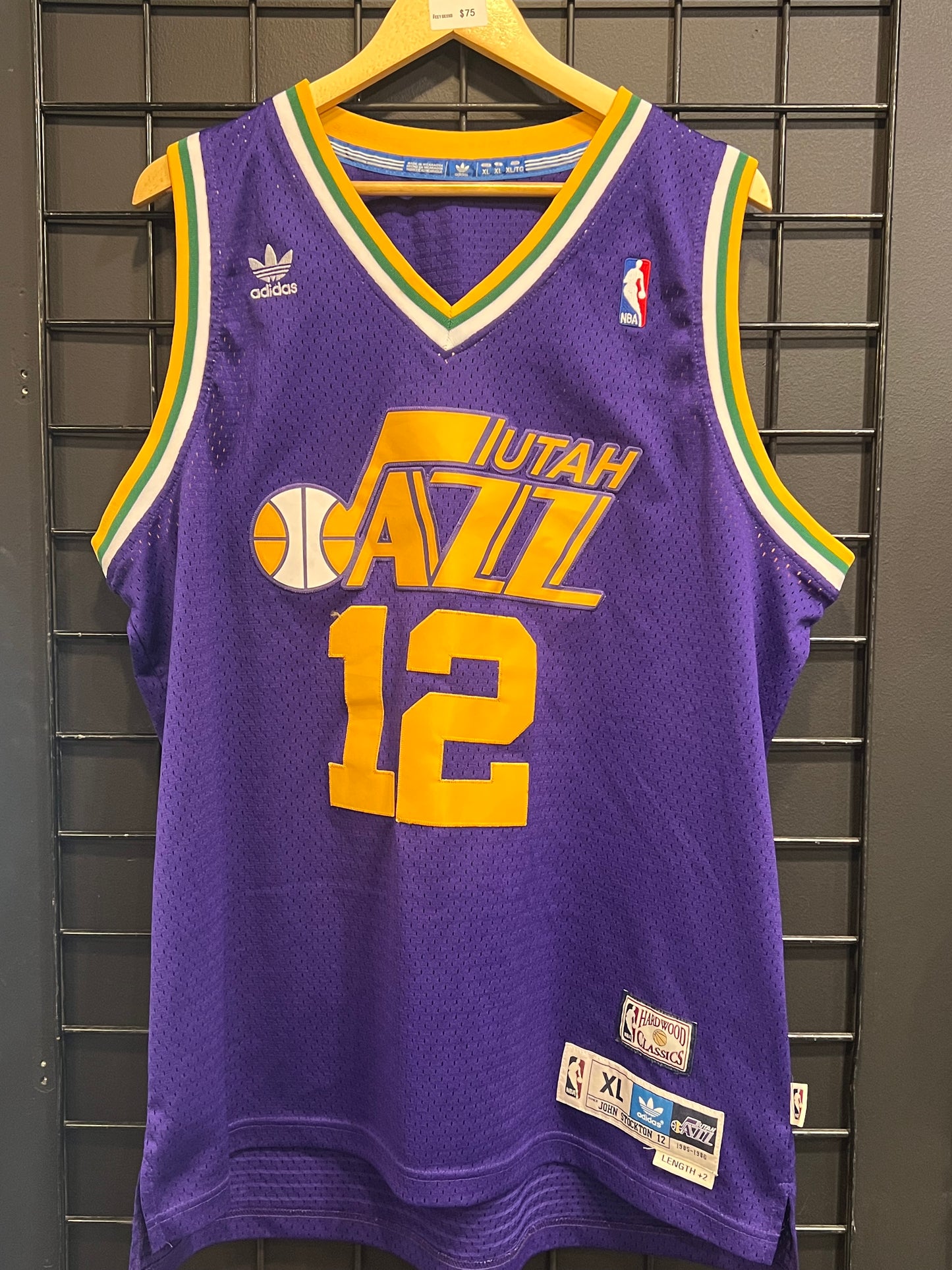 Men’s Adidas NBA Utah Jazz #12 Size XL