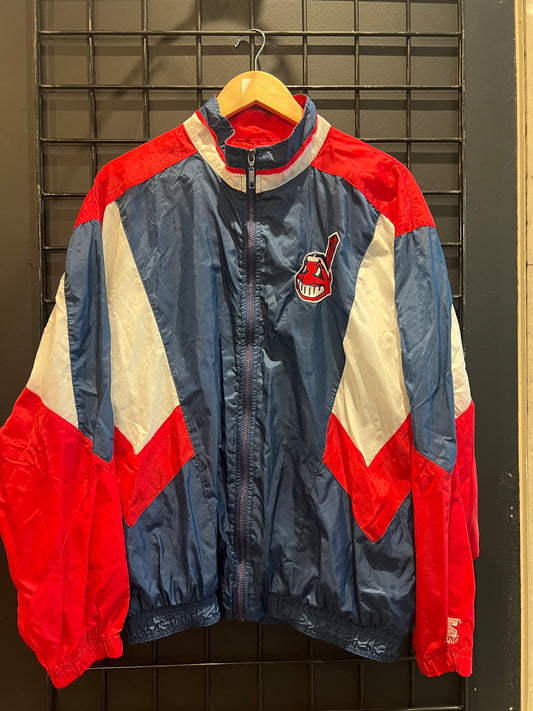 Men’s Cleveland Indians Windbreaker Size Large