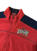 Cleveland Cavaliers Jacket Size Medium Reversible Fleece Windbreaker NBA Wine Navy Vintage