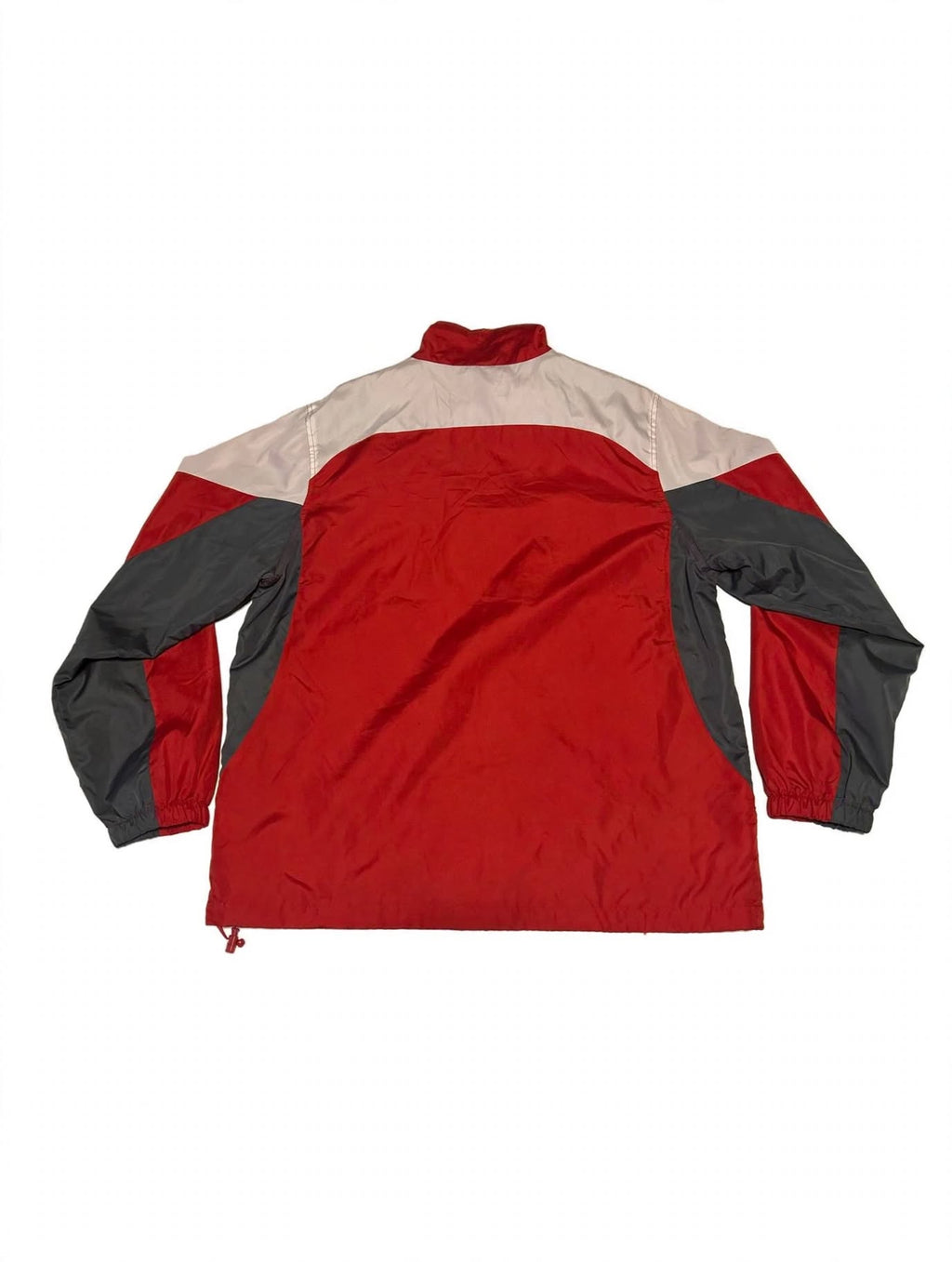 Kansas City Chiefs Jacket Windbreaker L Reebok Full Zip Red Gray NFL NWOT