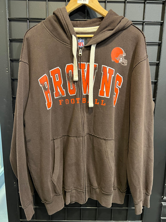 NFL Cleveland Browns Zip Up Size XL