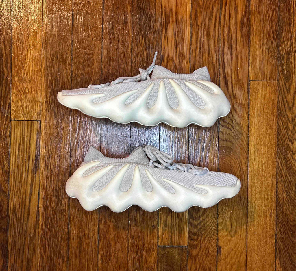 Adidas Yeezy 450 Cloud White H68038 Mens Size 9.5 Sock Knit EVA Foam Kanye West - Lightly Worn