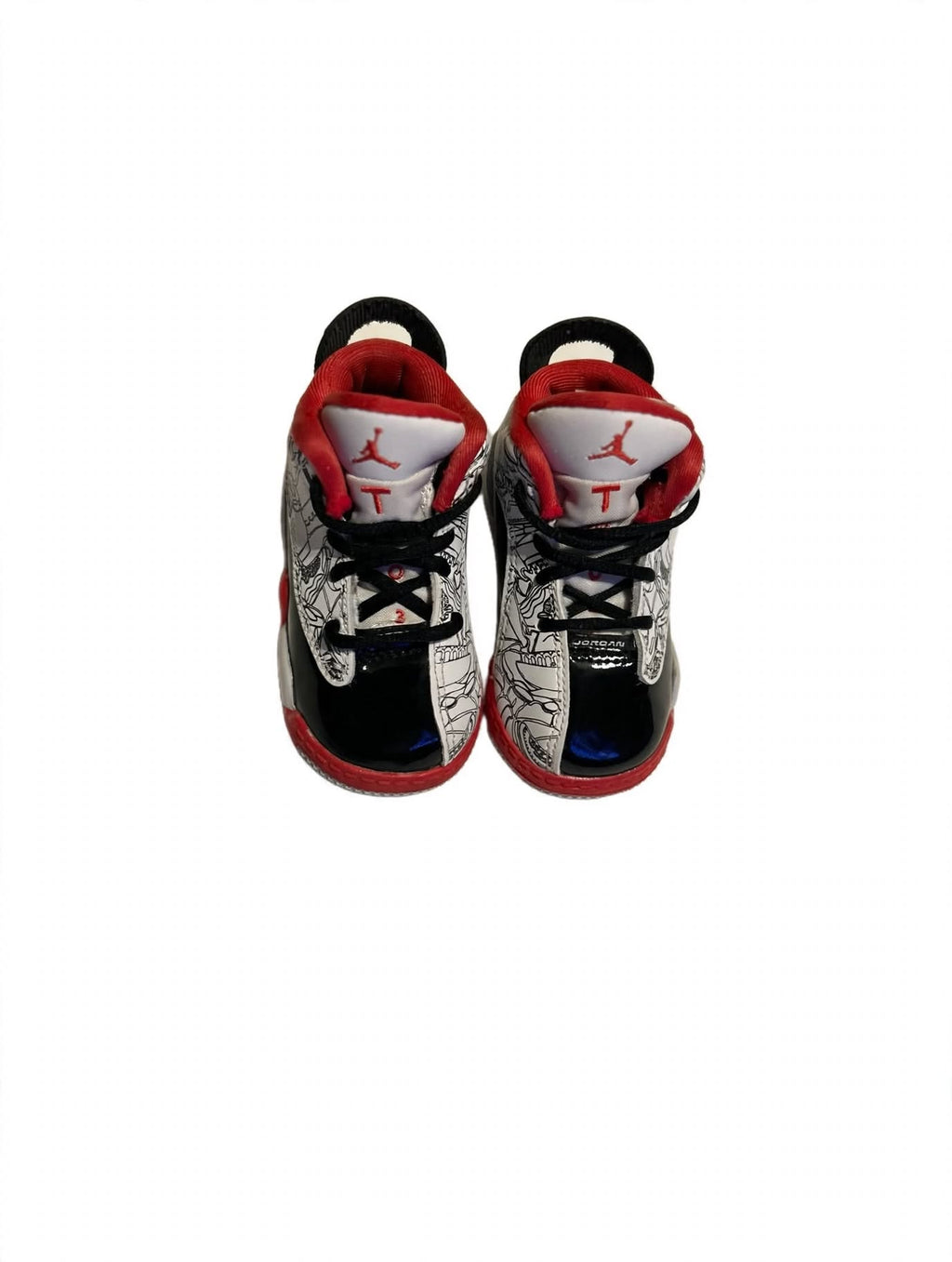 Jordan Dub Zero TD 4C DV1358-160 White Red Black Toddler Baby NEW No Box