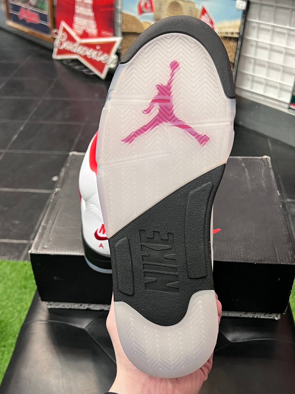 Men’s Air Jordan 5 Fire Red Size 11.5 Shoes