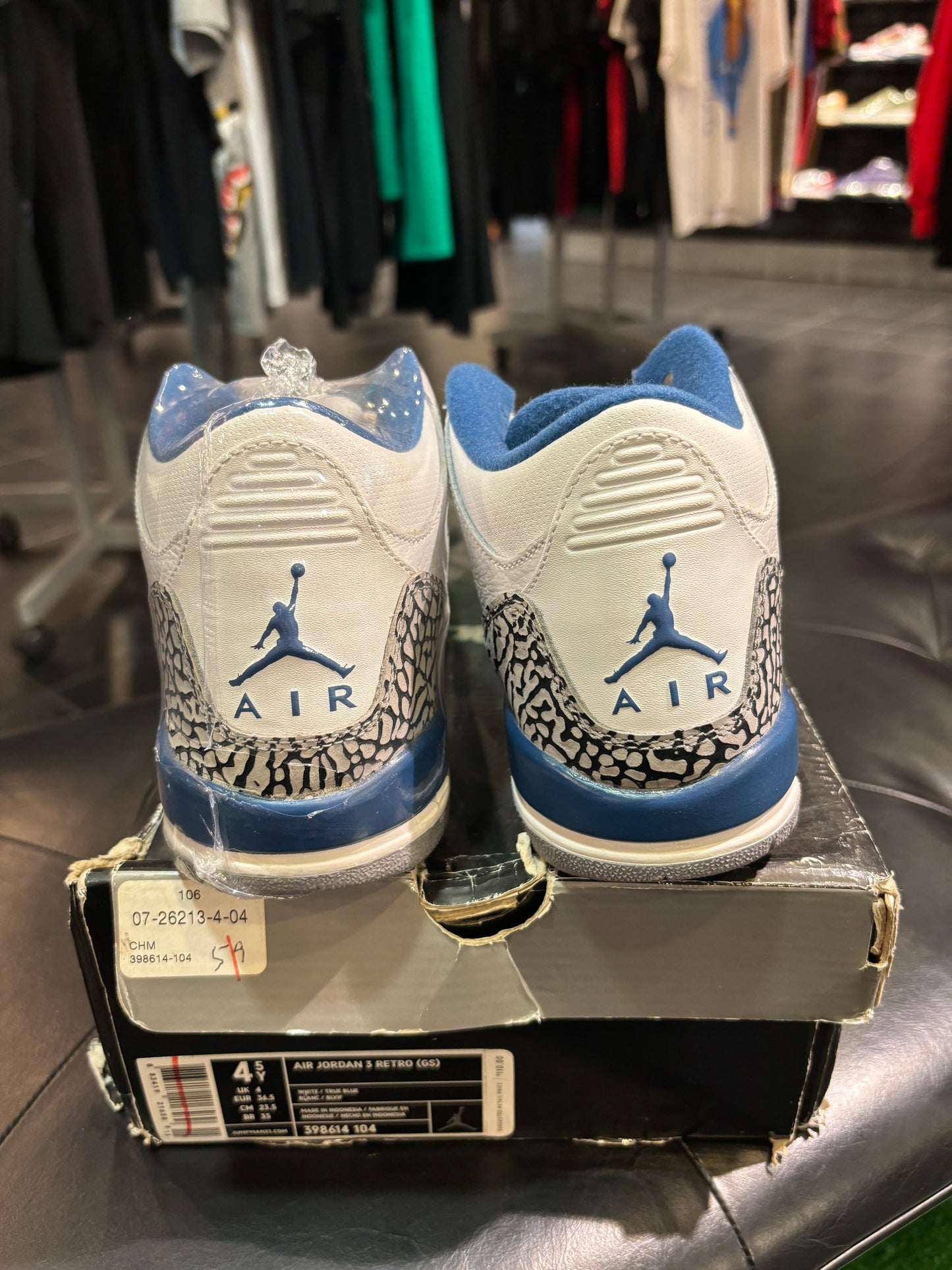 Jordan 3 True Blue Size 4.5 GS