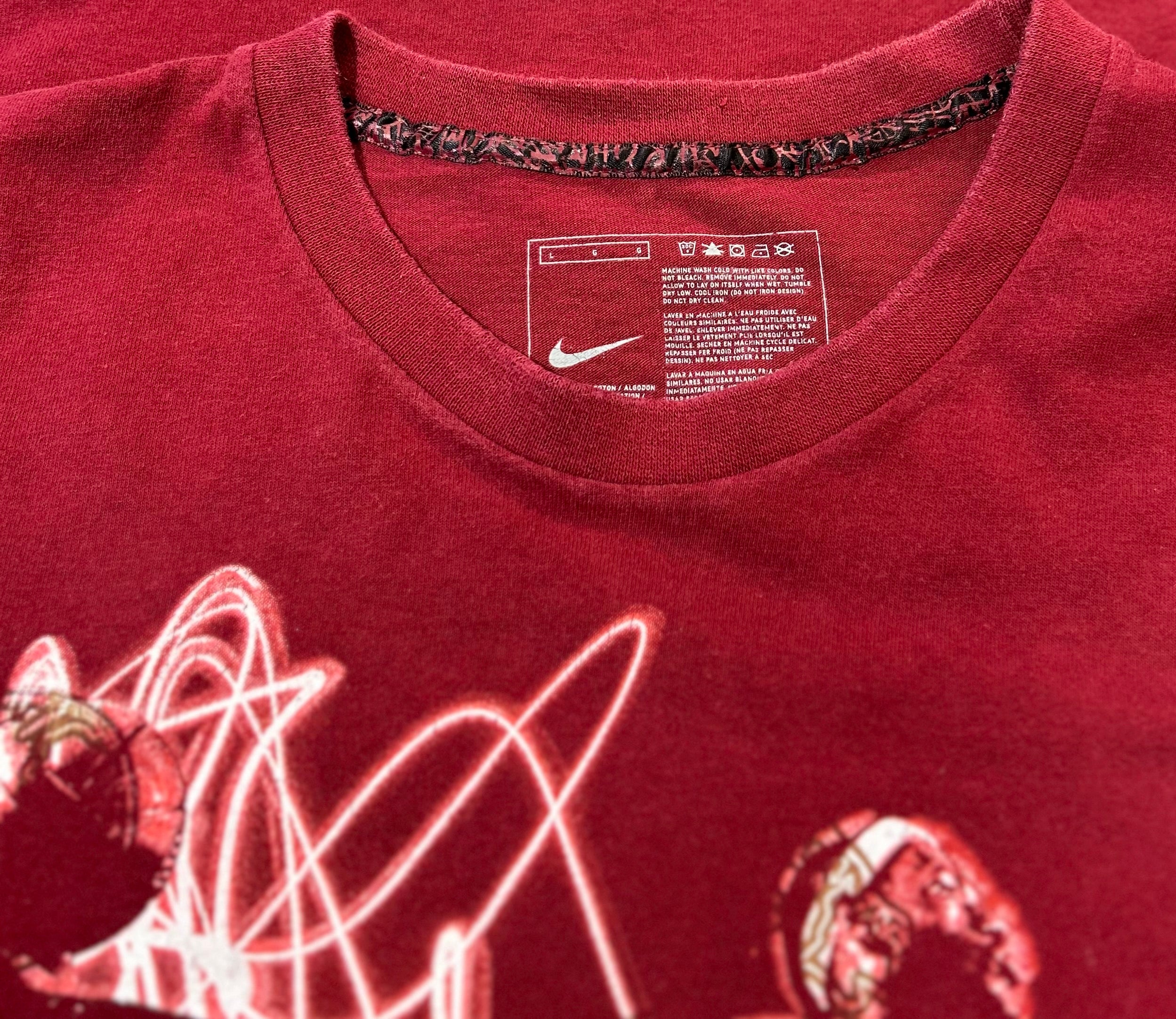 Nike LeBron Sketch Slam Dunk T-shirt Size Large