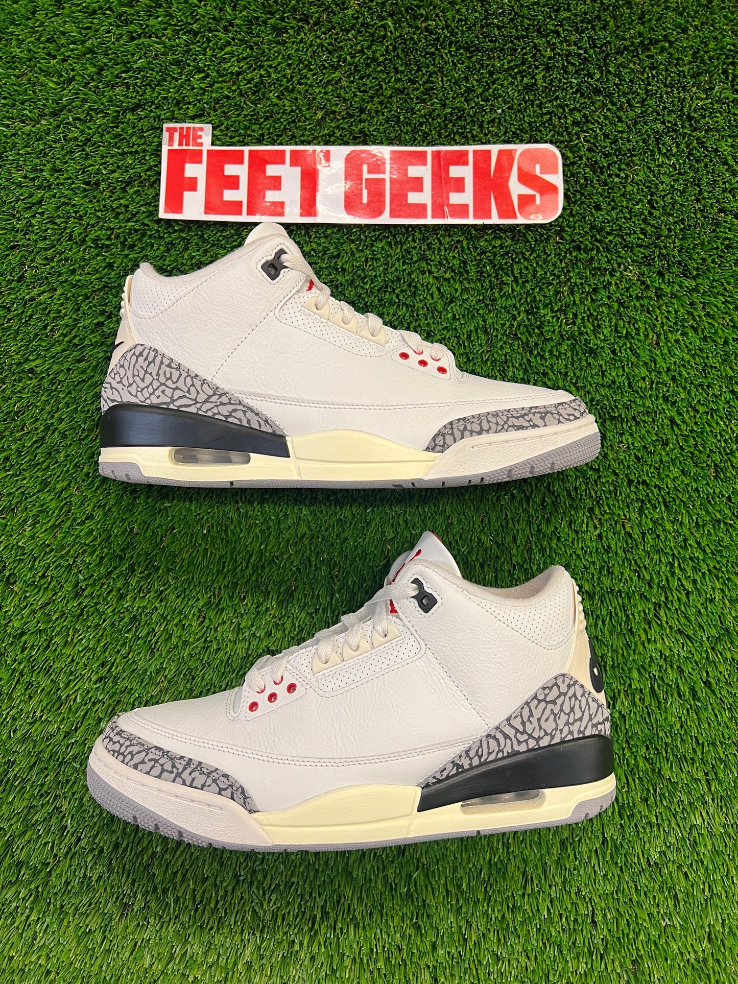 Men’s Air Jordan 3 White Cement Reimagined Size 10 Shoes Pre-Owned