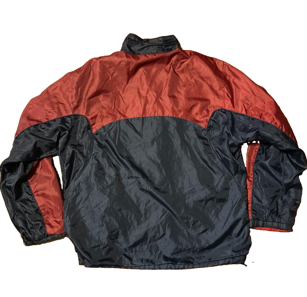 Cleveland Cavaliers Jacket Size Medium Reversible Fleece Windbreaker NBA Wine Navy Vintage