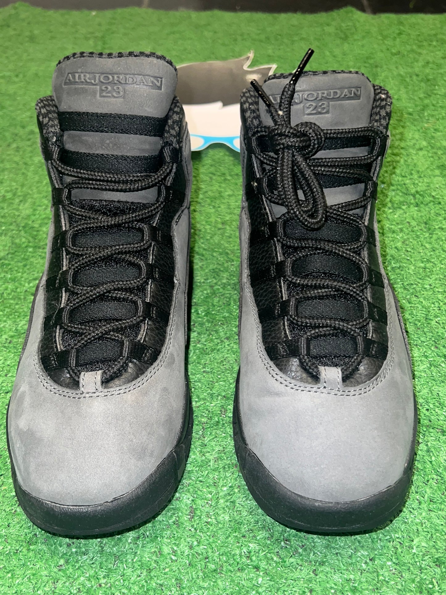 Gradeschool Air Jordan 10 Dark Shadow Size 7 Shoes Pre-Owned