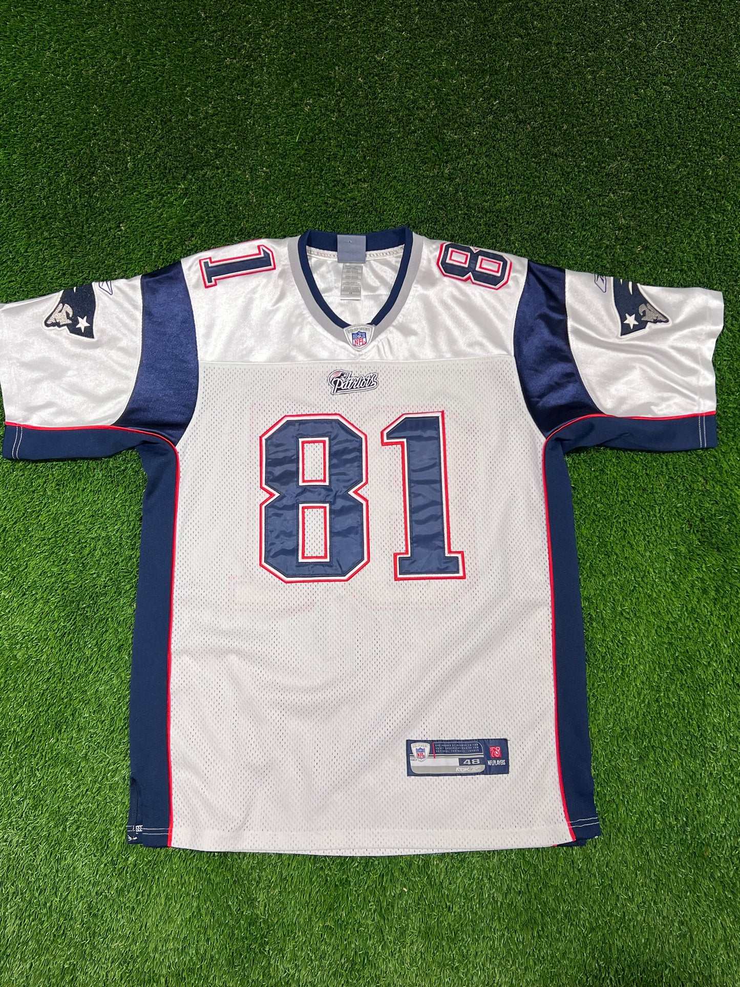 Patriots Randy Moss Jersey White Size XL