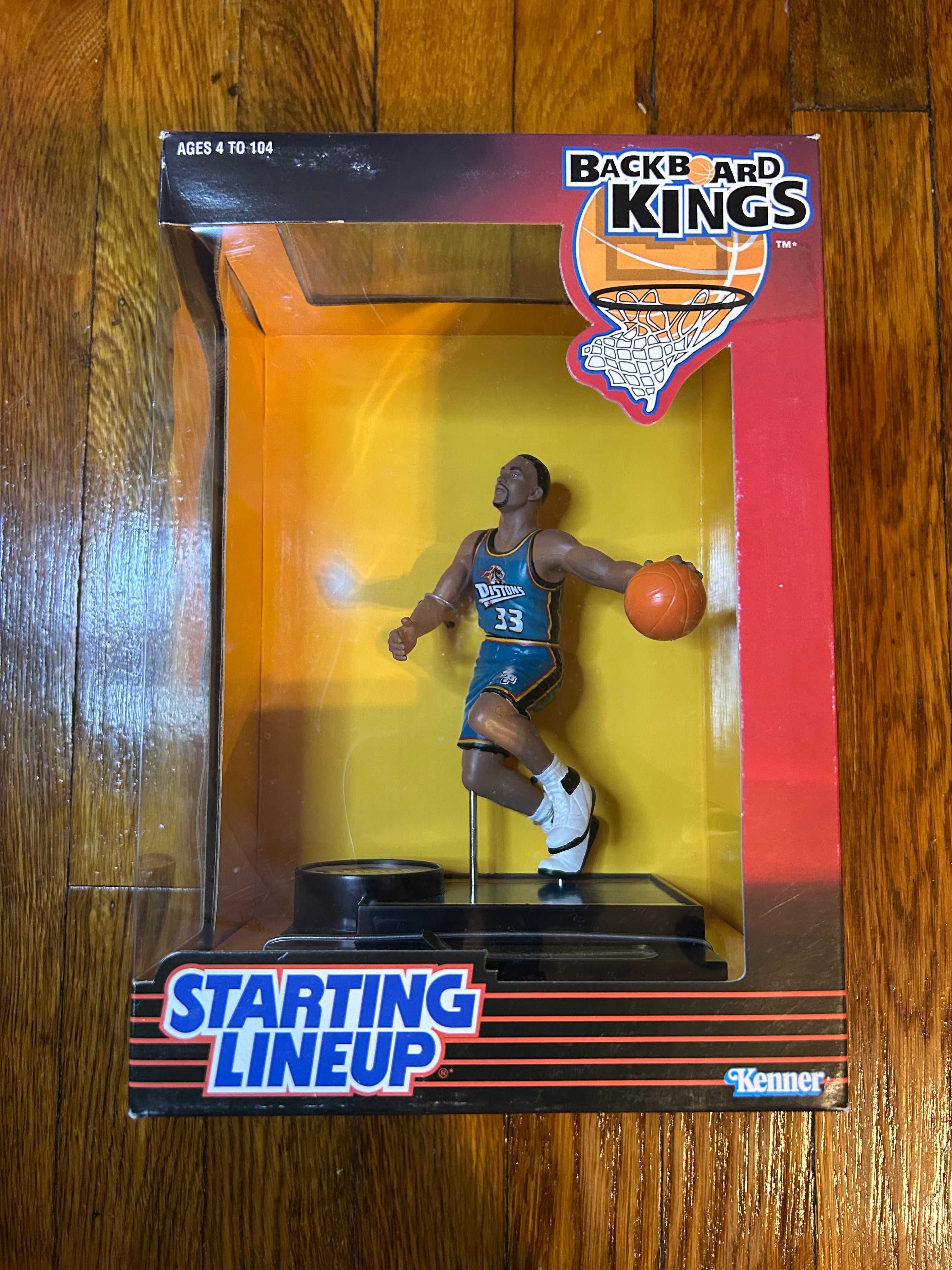 Starting Lineup Backboard Kings NBA Grant Hill Detroit Pistons Action Figure Collectible