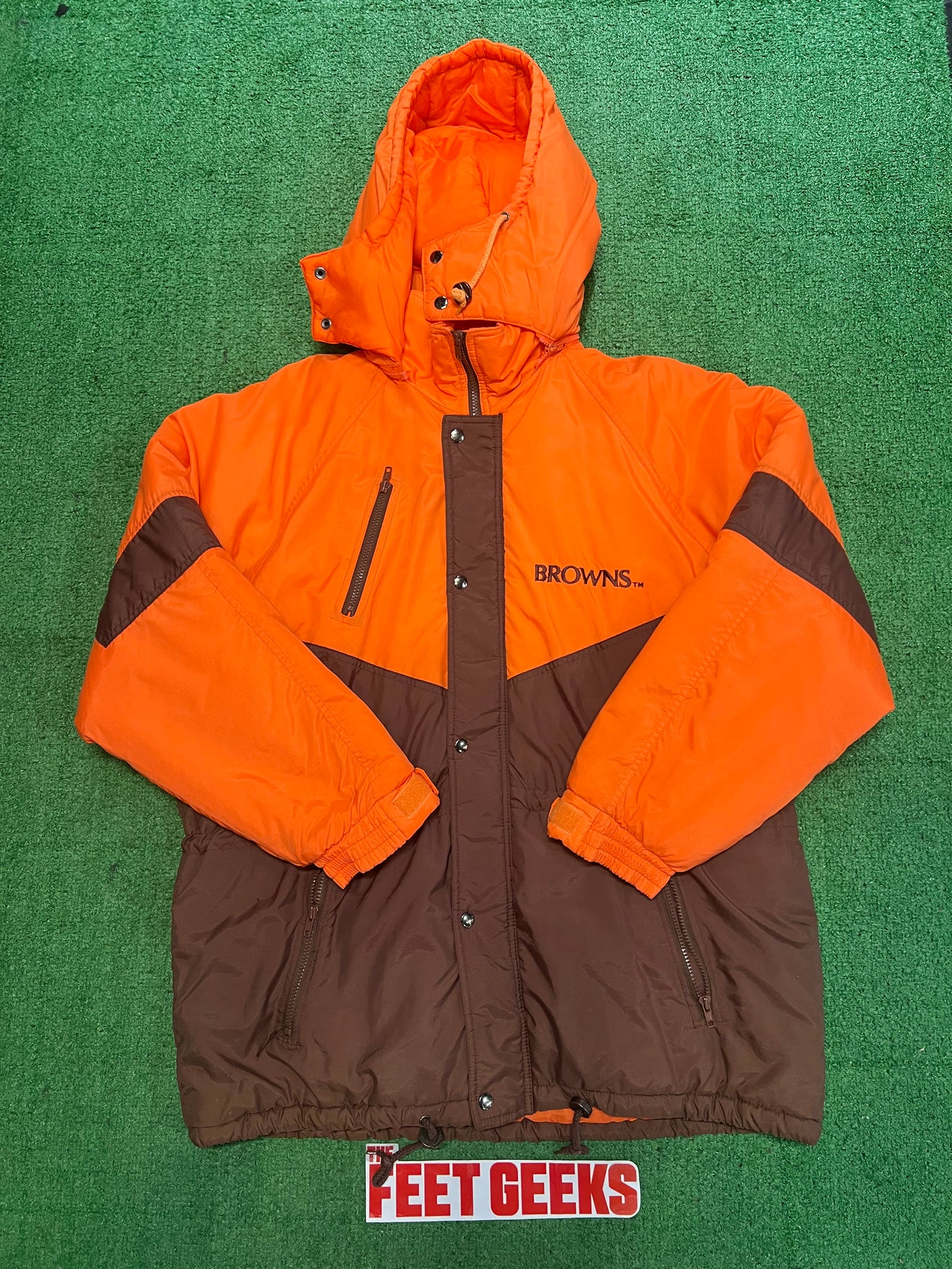 Men’s Browns Gameday Parka Coat Size Large Brand New