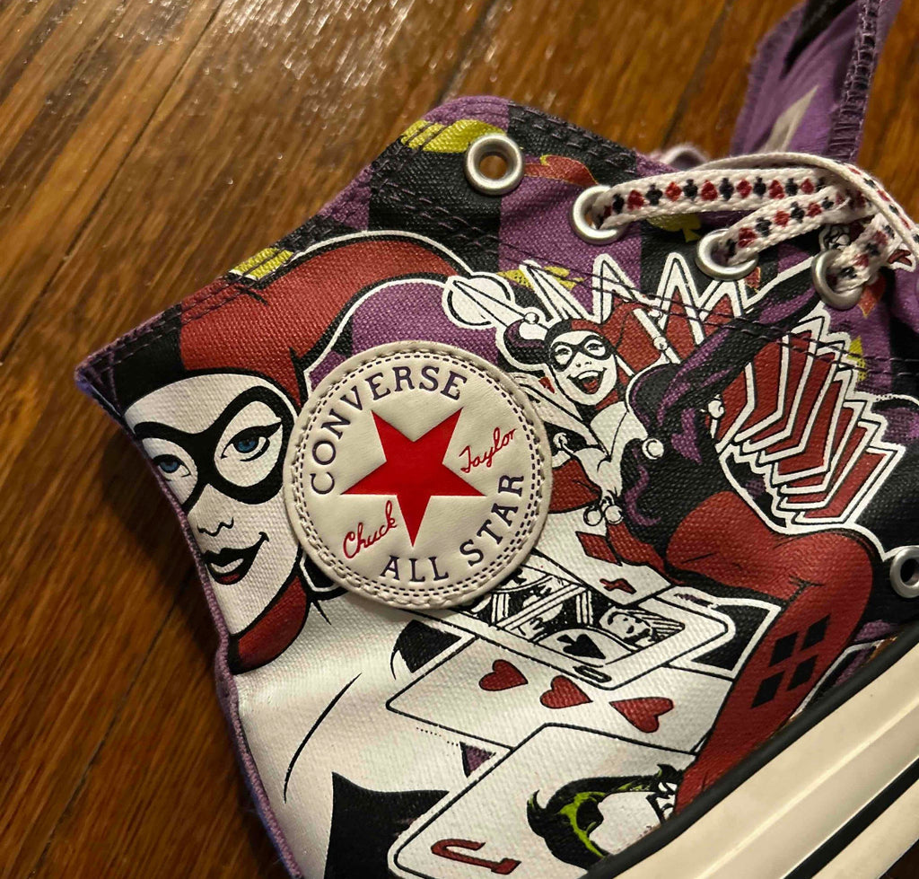 Harley Quinn Converse Chuck Taylor All Star DC Comics Size 12 Men Shoes