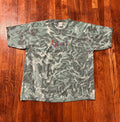 Atlanta Tye Dye Souvenir Embroidered 1990s Vintage Carolina Smile T Shirt Size XL