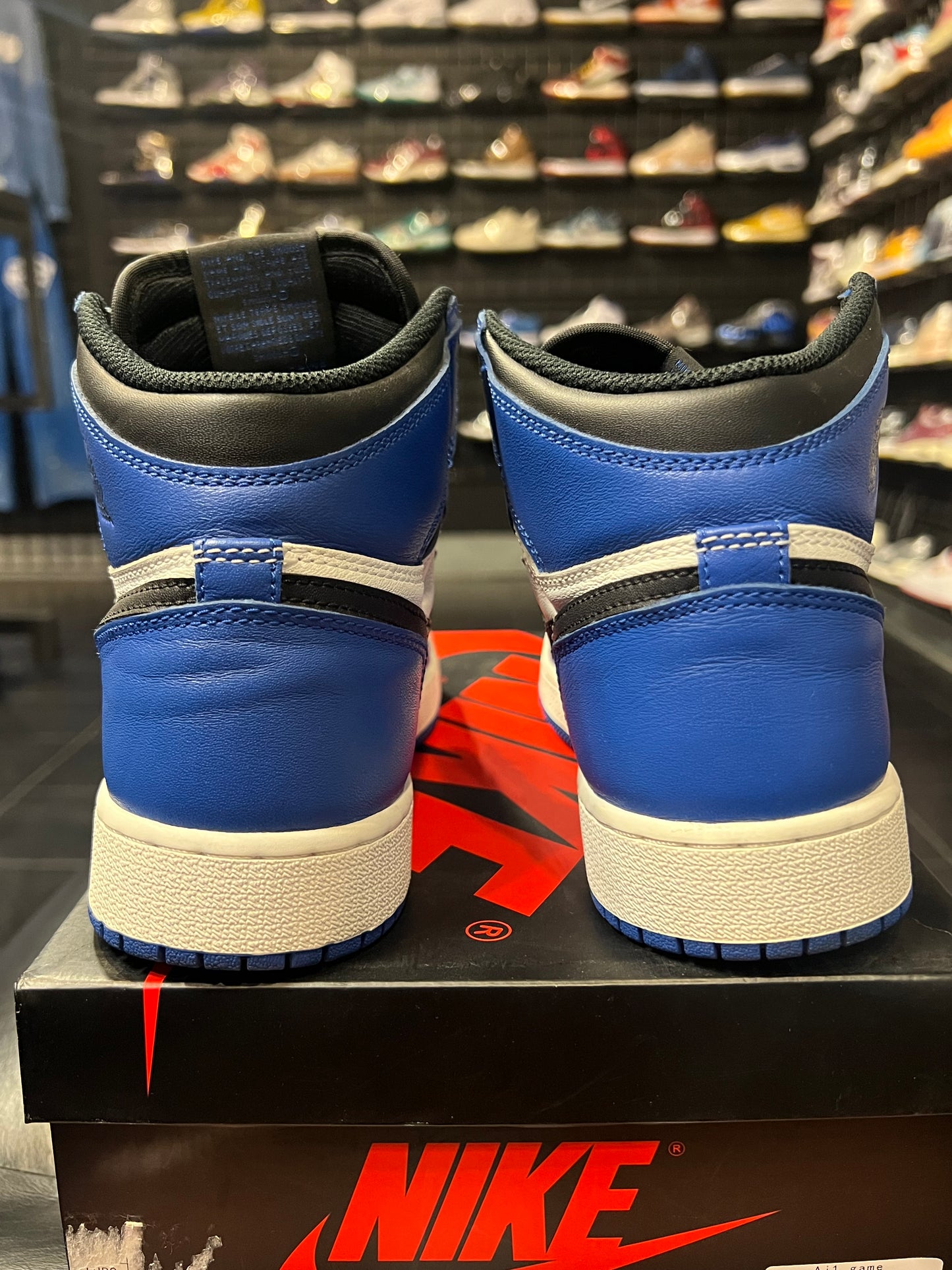 Pre owned air Jordan 1 high retro game Royal gs shoe