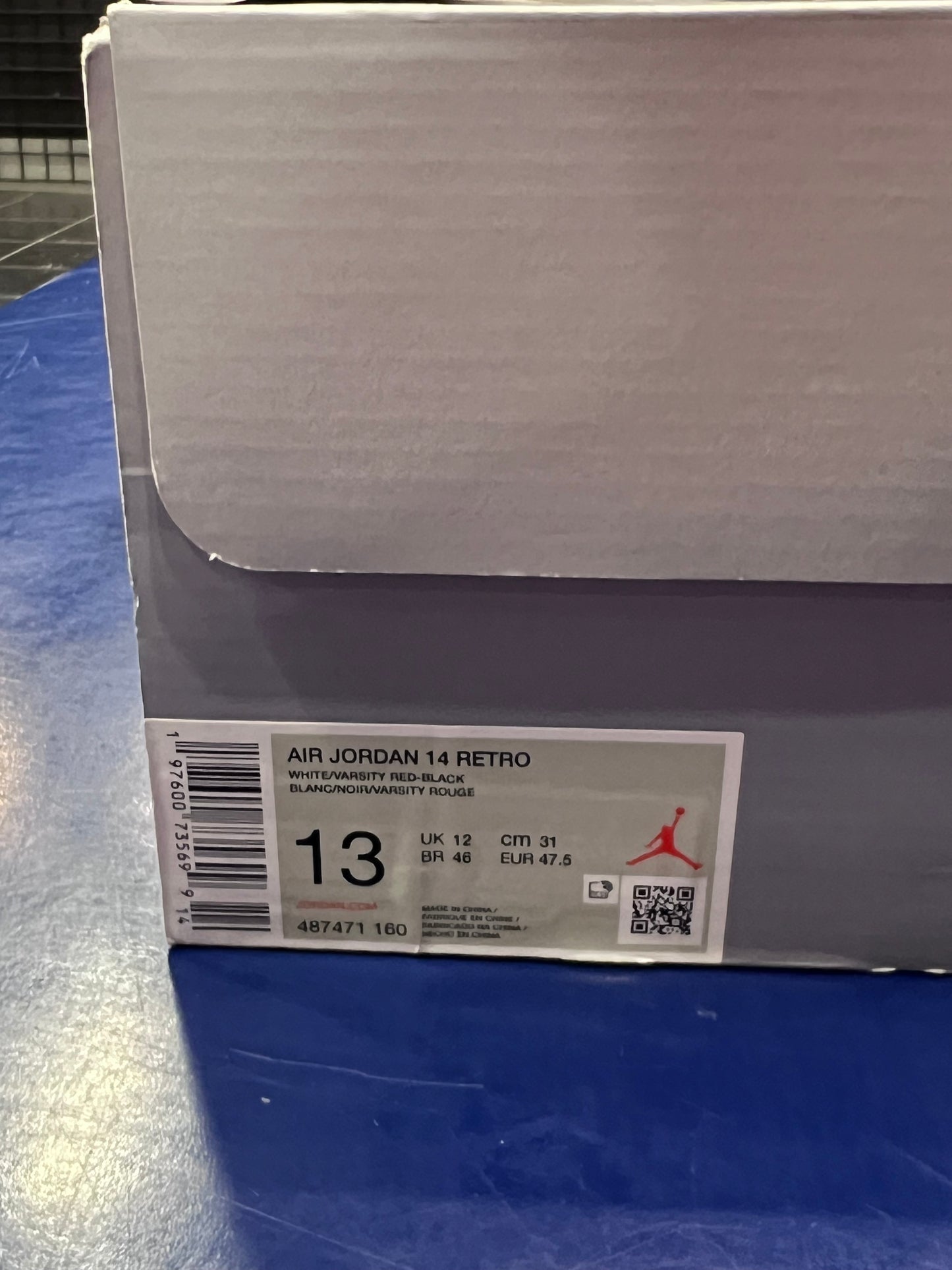 Men’s Air Jordan 14 Black Toe Size 13