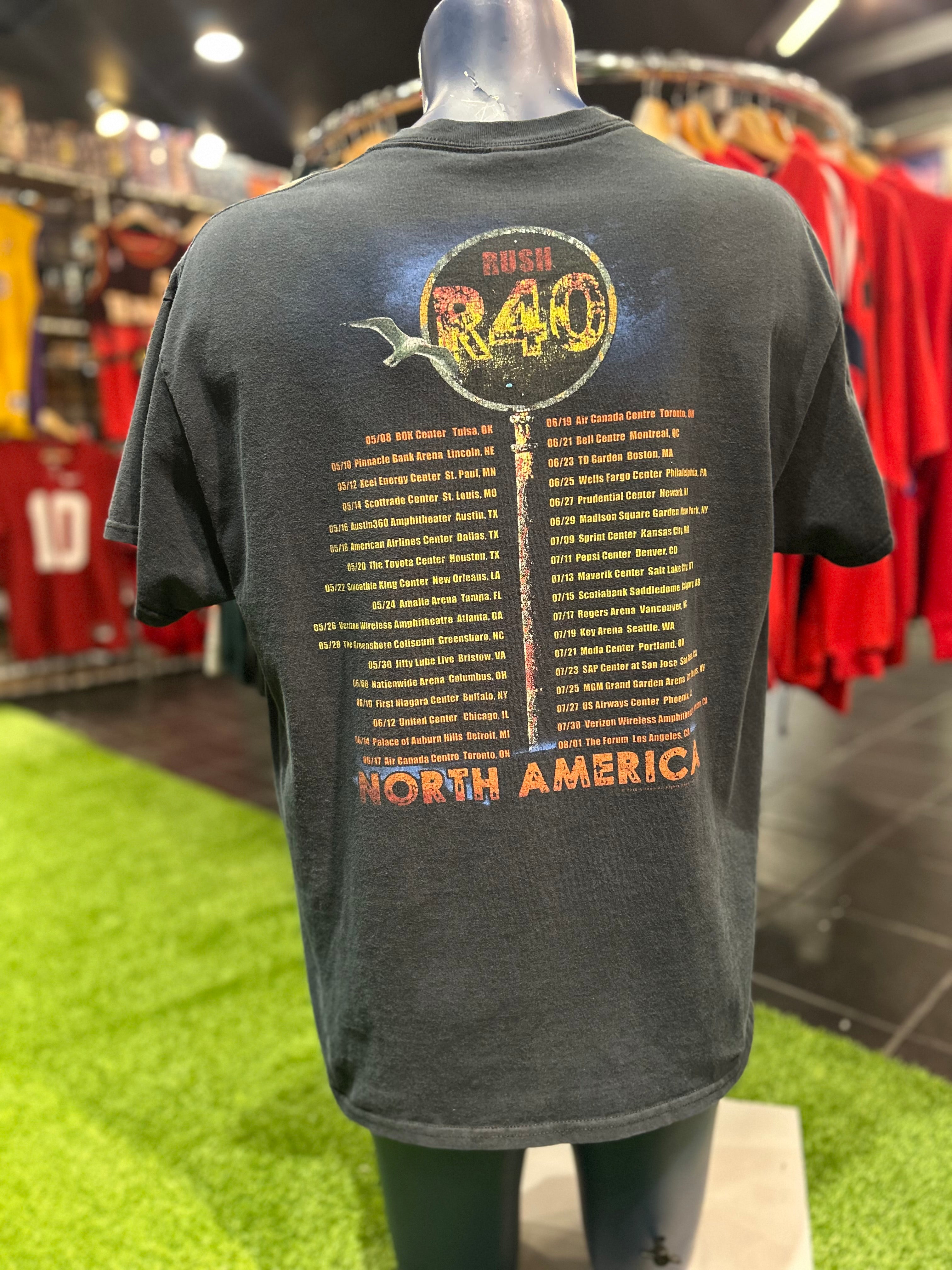 Rush Rock Band Tour T-shirt Size XL