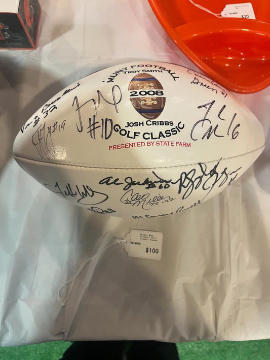 Vintage Cleveland Browns Muny Football Classic Signed Football