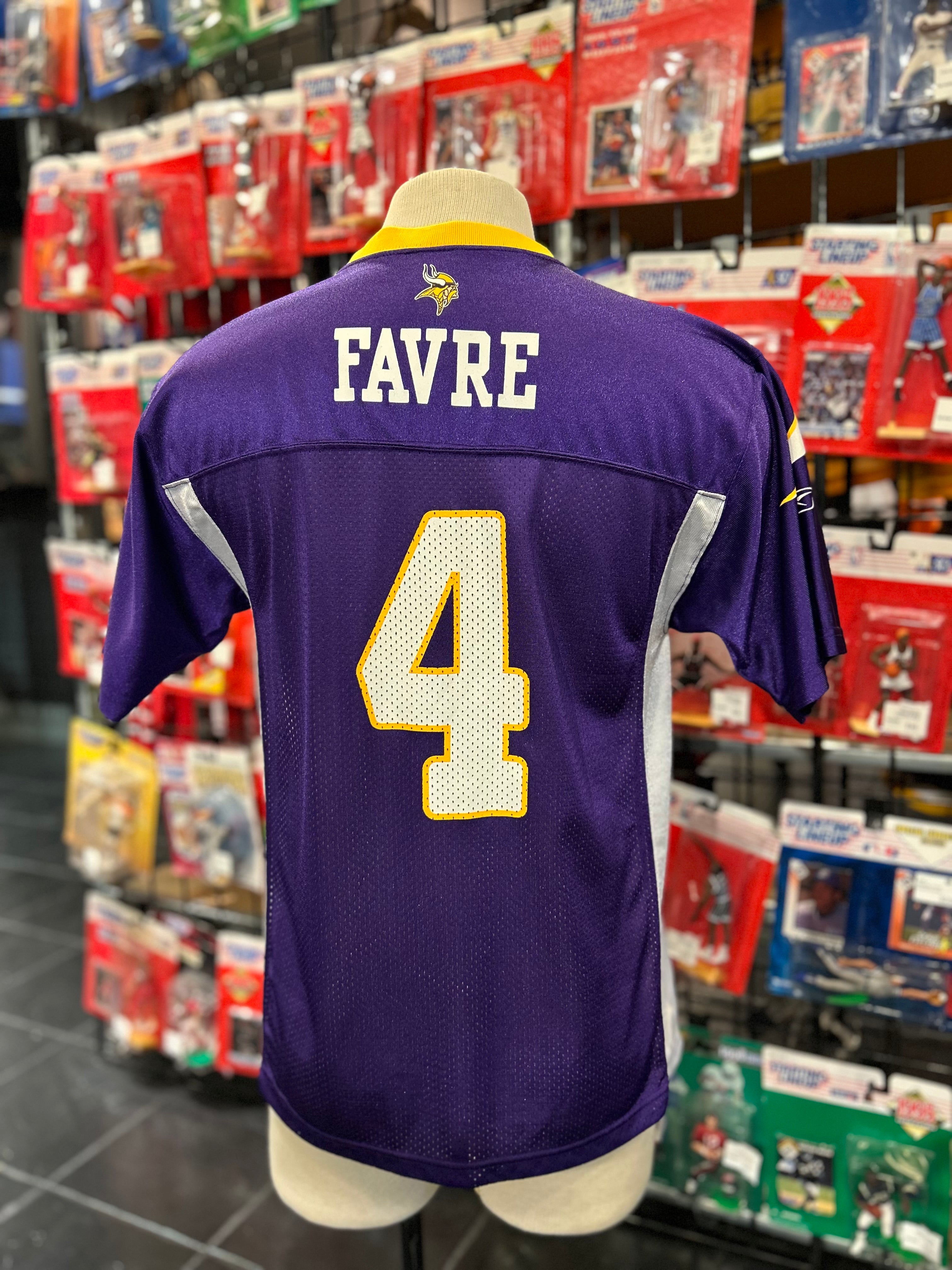 Vintage Reebok NFL Minnesota Vikings #4 Brett Farve Jersey Youth Size XL