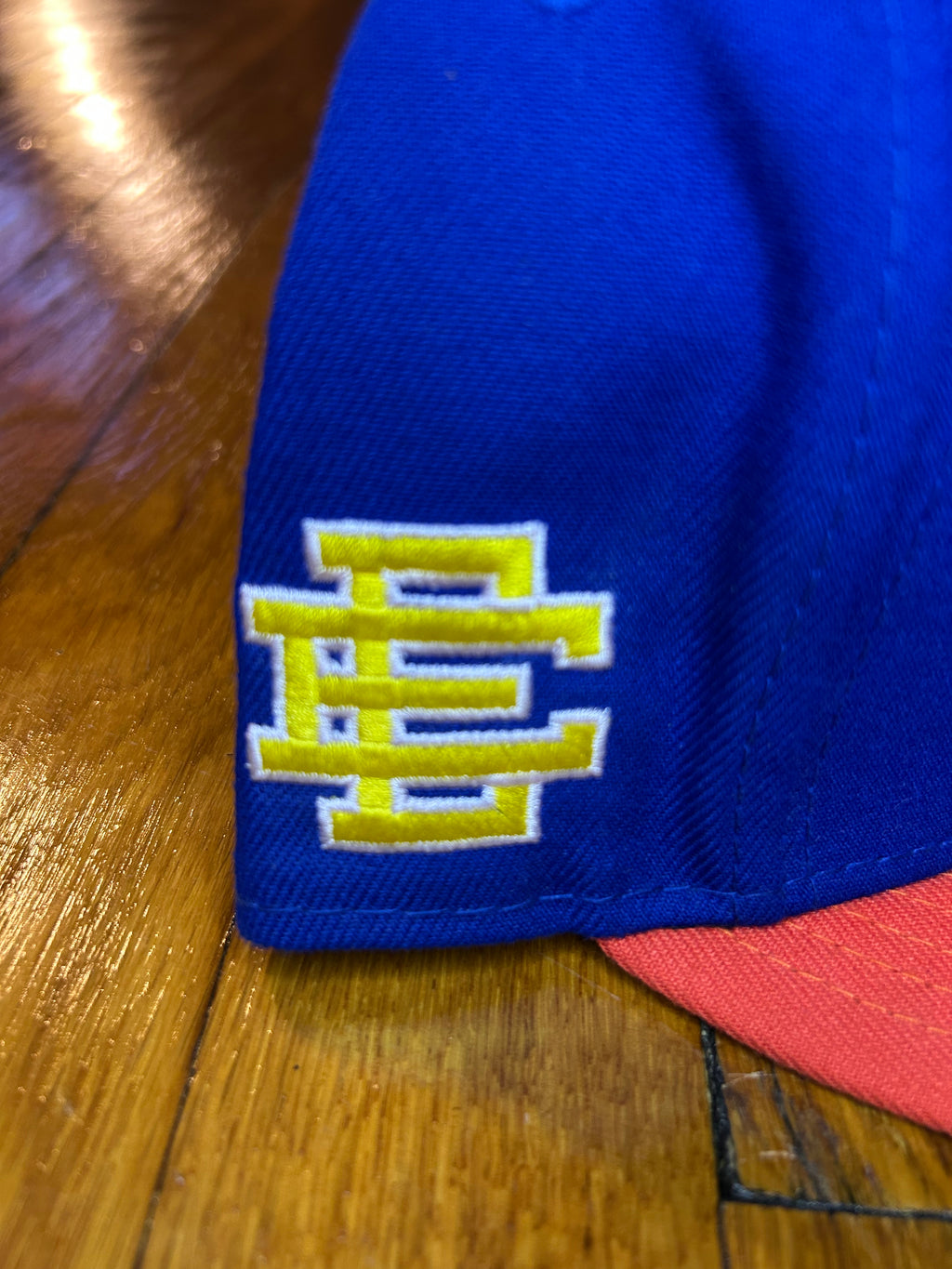 New Era Eric Emanuel New York Yankees Fitted Hat Blue Orange size 7 1/2