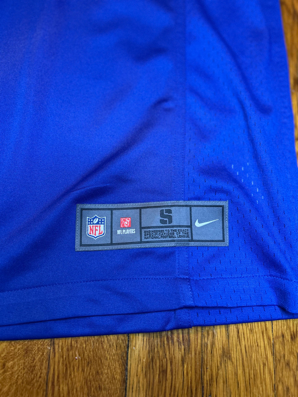 Nike On Field NFL Game Blank Jersey Royal Blue Mens Size Small Customizable