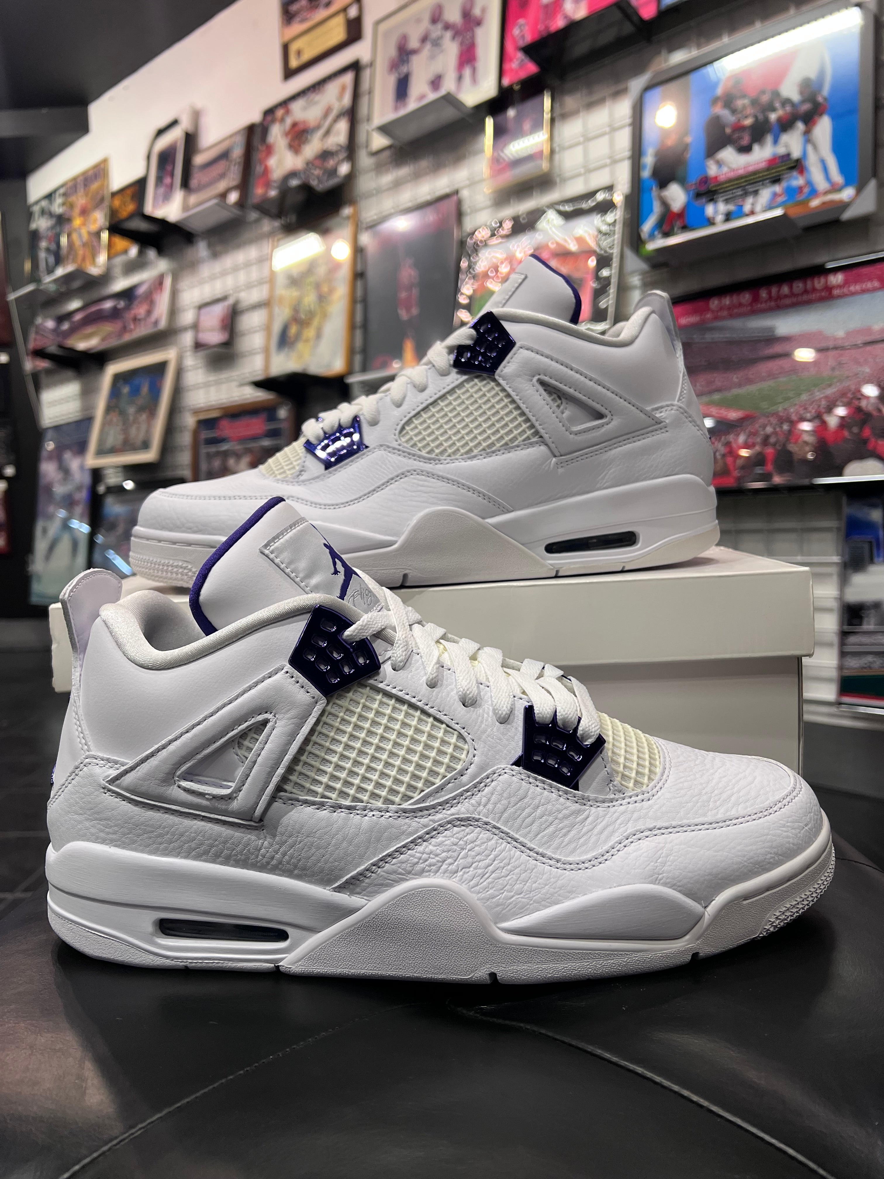 Air Jordan 4 Metallic Purple Men’s Shoes Size 13