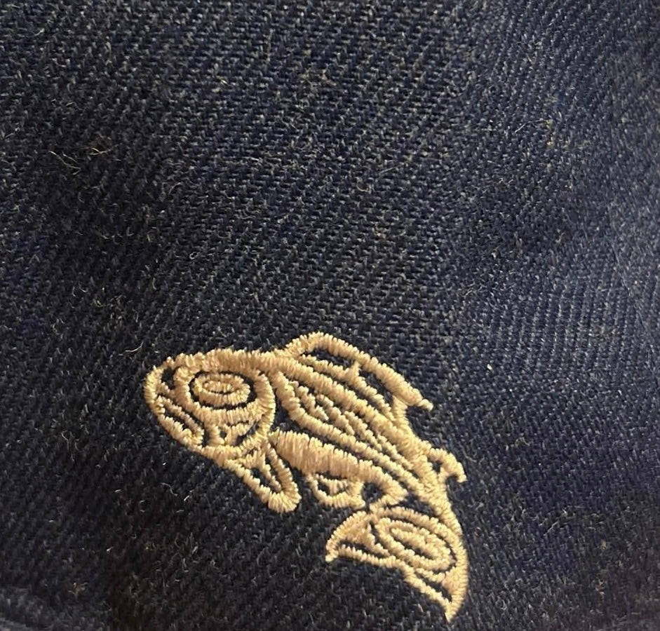 Seattle Mariners Snapback Hat Brand New EQC Navy Gold S Logo Salmon Melonwear