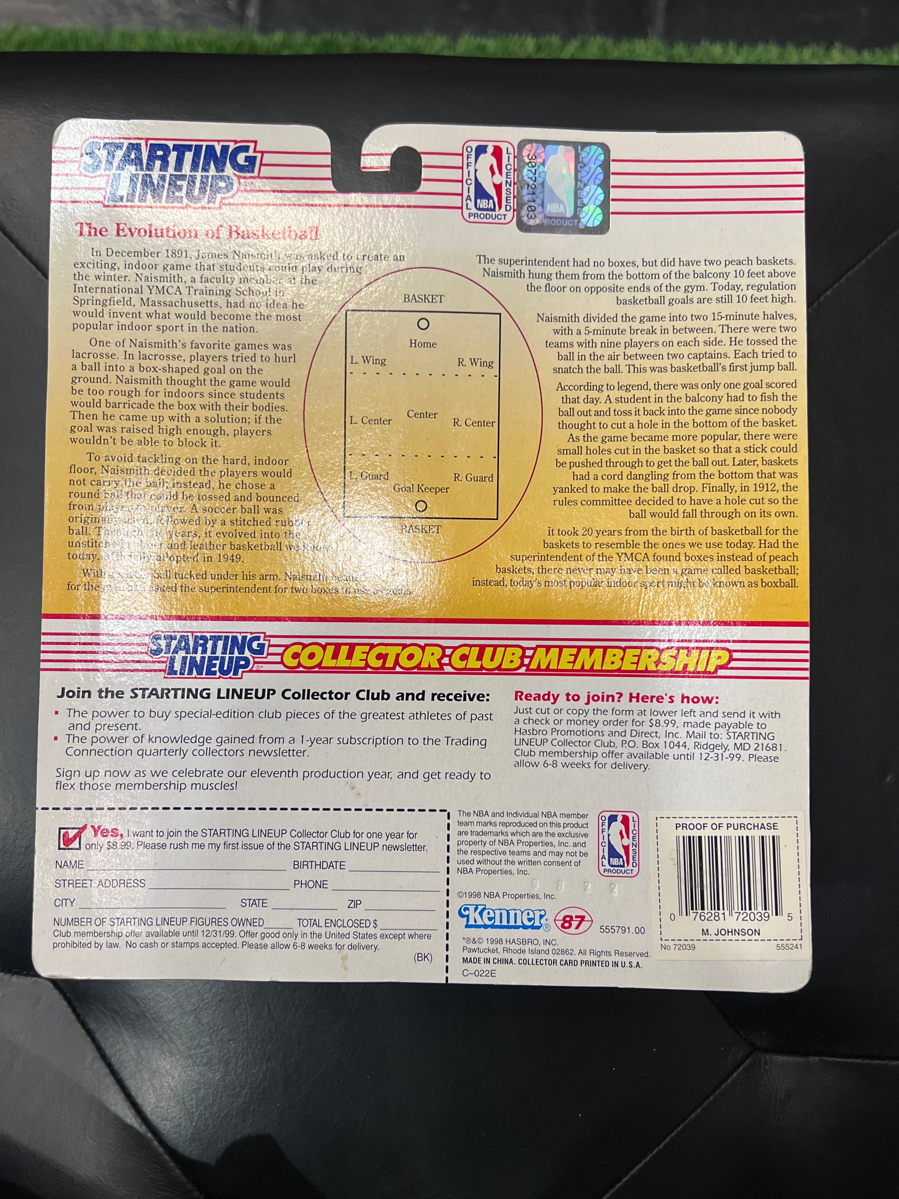 1998 Starting Lineup Magic Johnson Lakers Figure