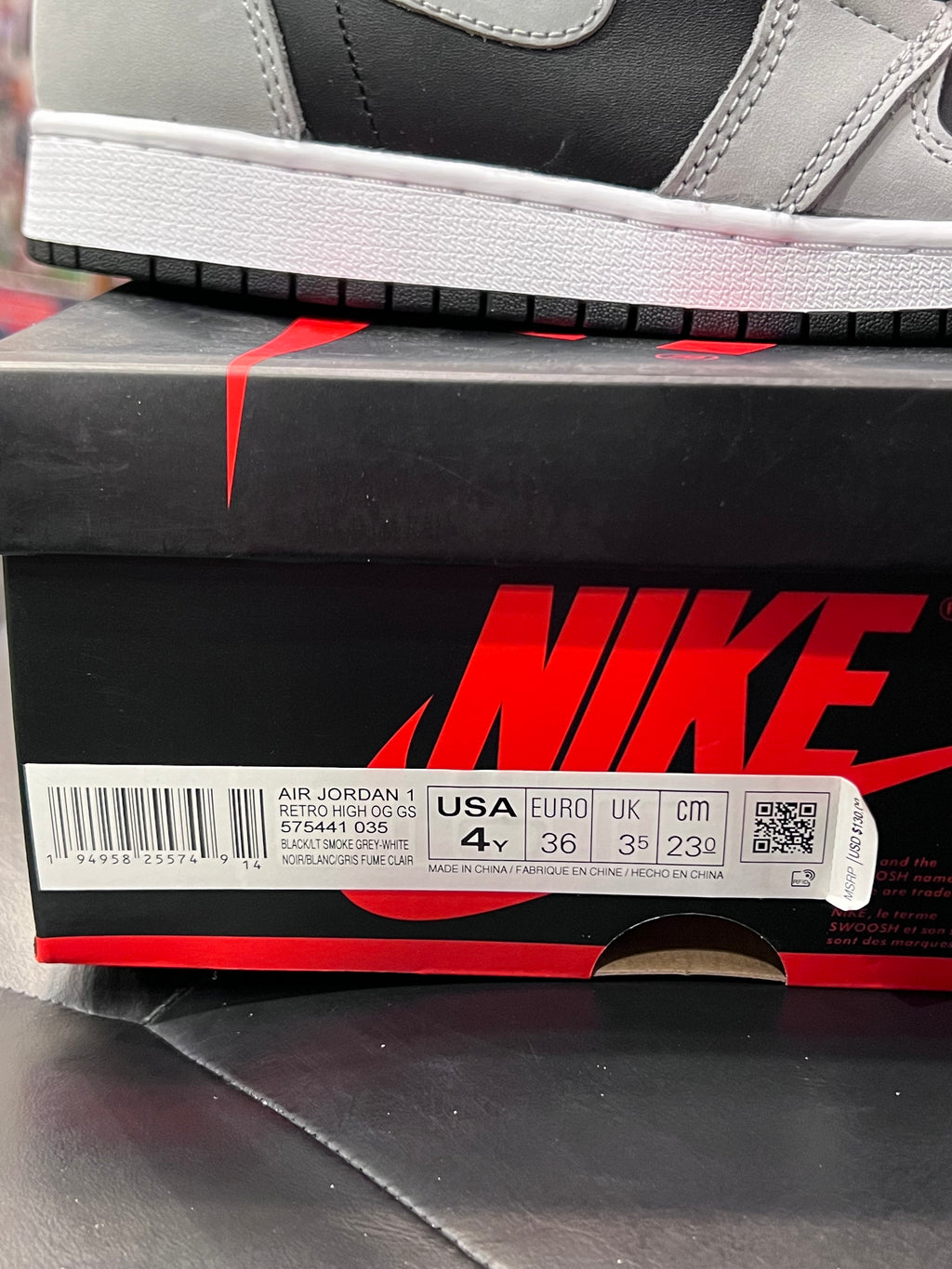 Gradeschool Air Jordan 1 Shadow 2.0 Size 4y