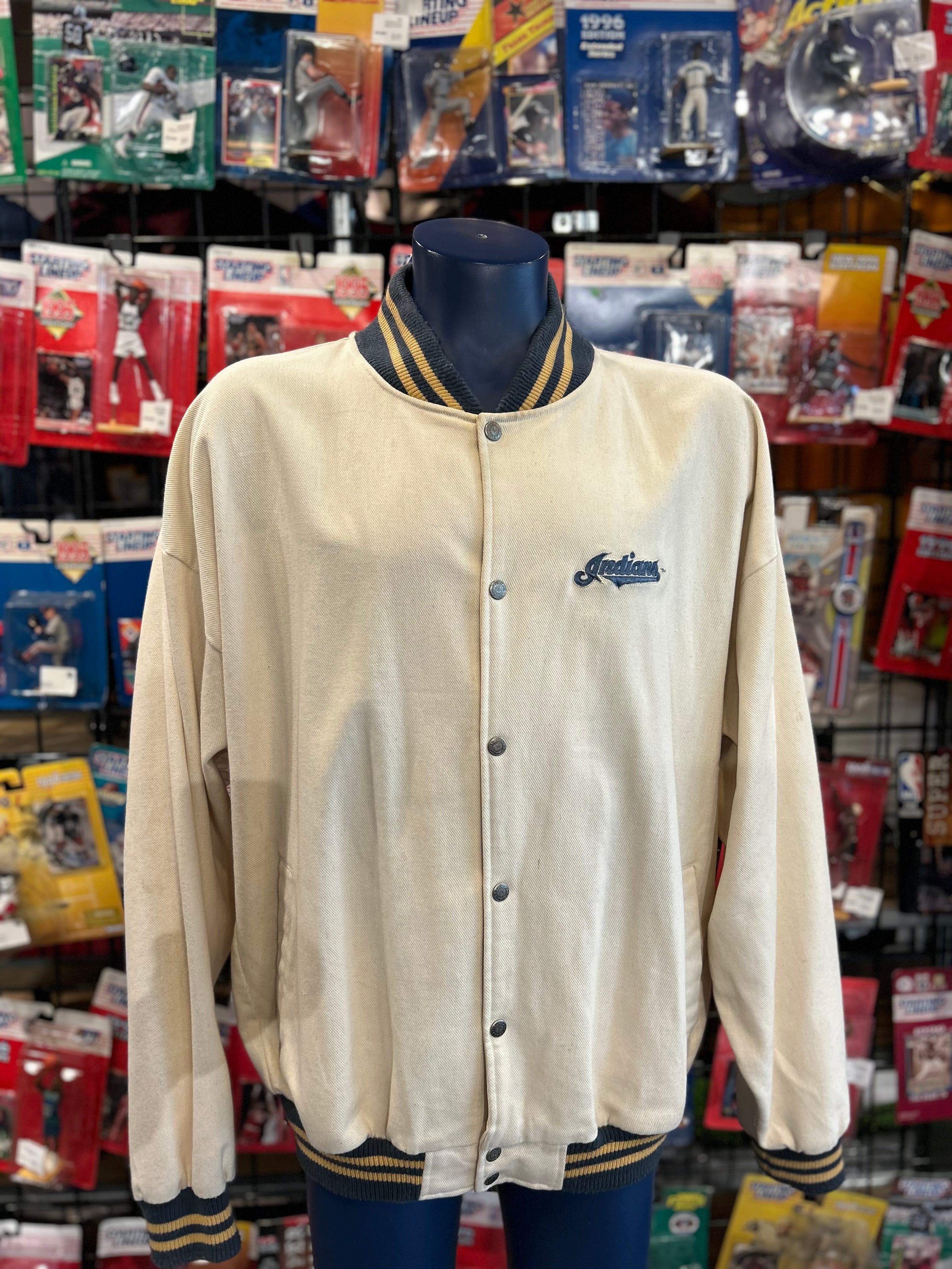 Vintage Antigua Sport Cleveland Indians Jacket Size 2XL