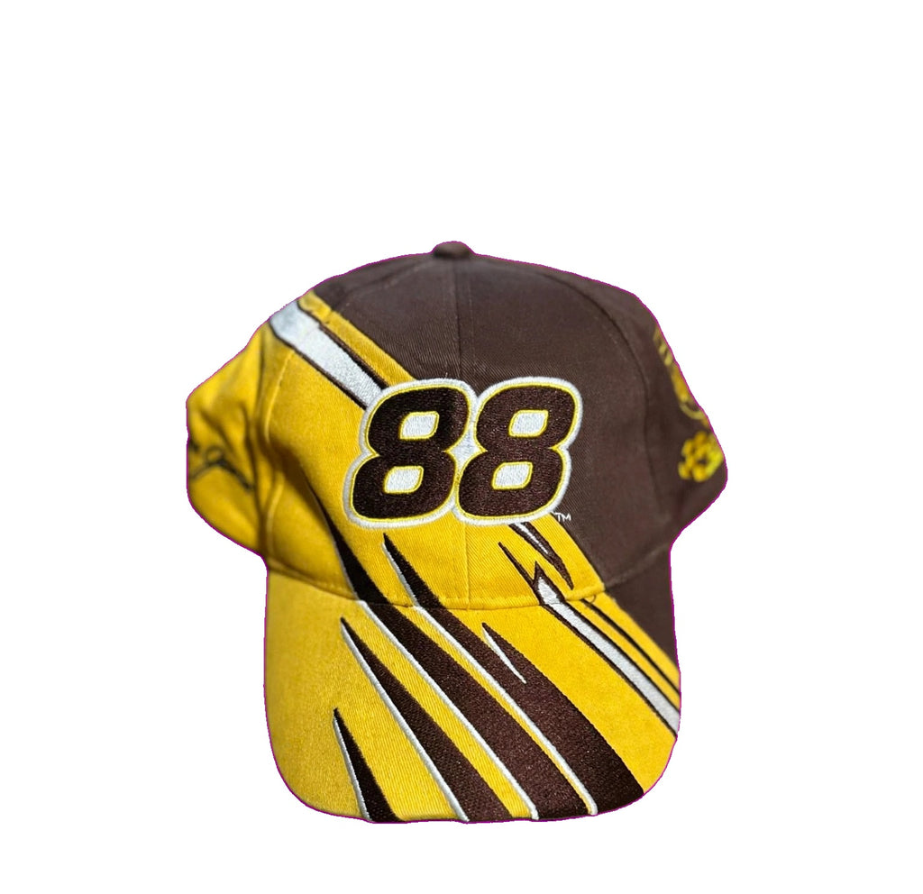 NASCAR 88 UPS Racing Cap Brown Yellow Dale Jarrett Signature UPS Shield New