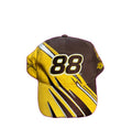 NASCAR 88 UPS Racing Cap Brown Yellow Dale Jarrett Signature UPS Shield New
