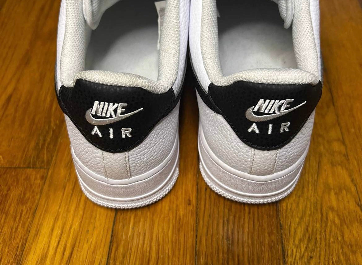 Nike Air Force 1 Low White Black Size 9 Men Shoes