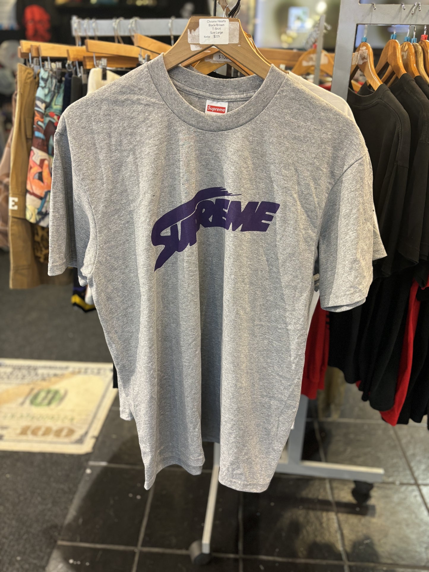Men’s Supreme Grey/Purple Mont Blanc Size Medium & Large $100