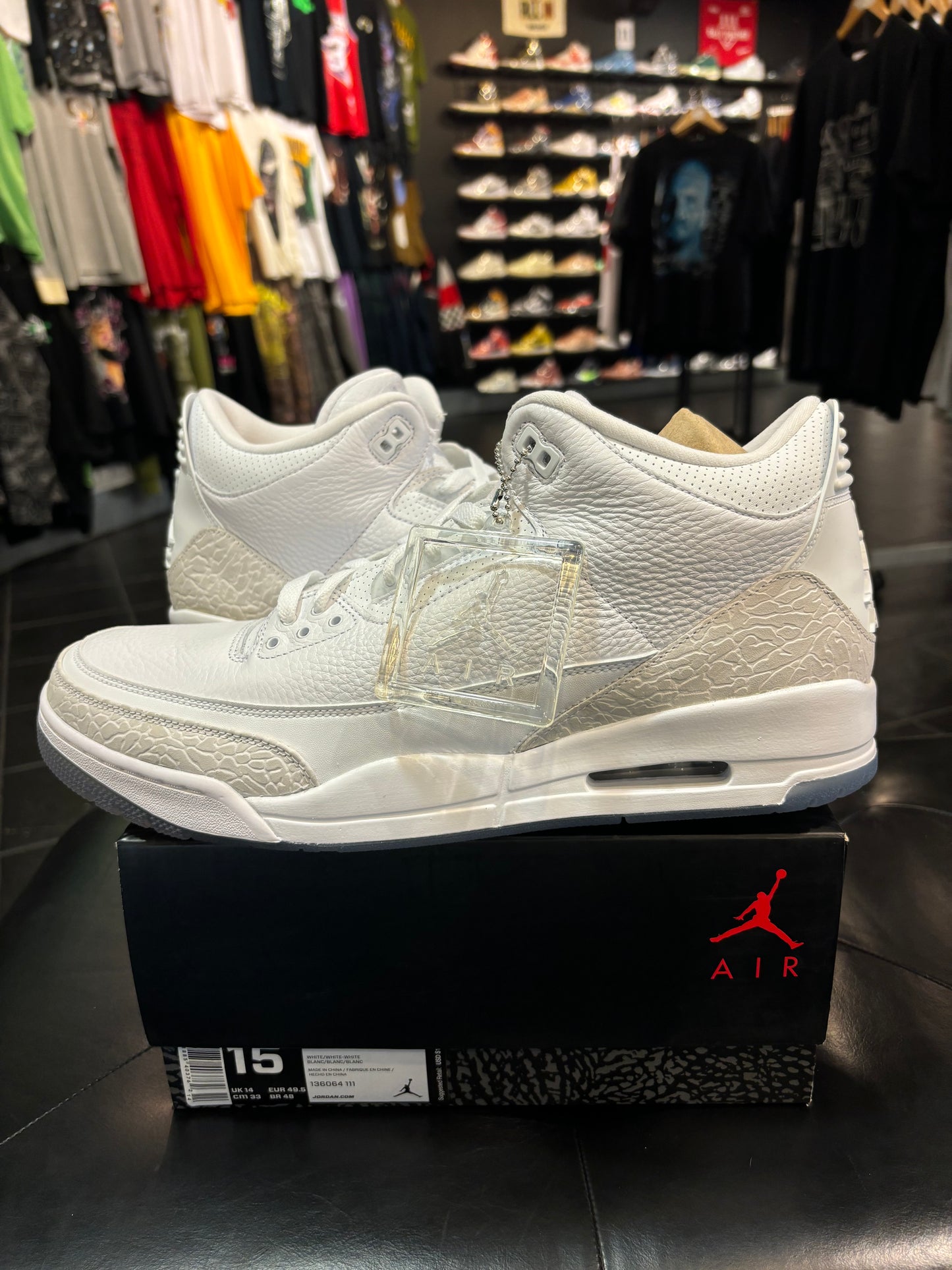 Air Jordan 3 Triple White Size 15 Men’s Shoes $500