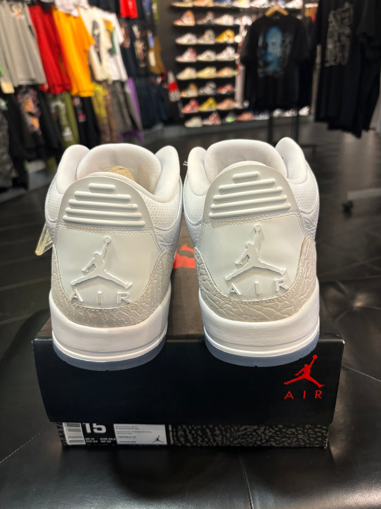 Air Jordan 3 Triple White Size 15 Men’s Shoes $500