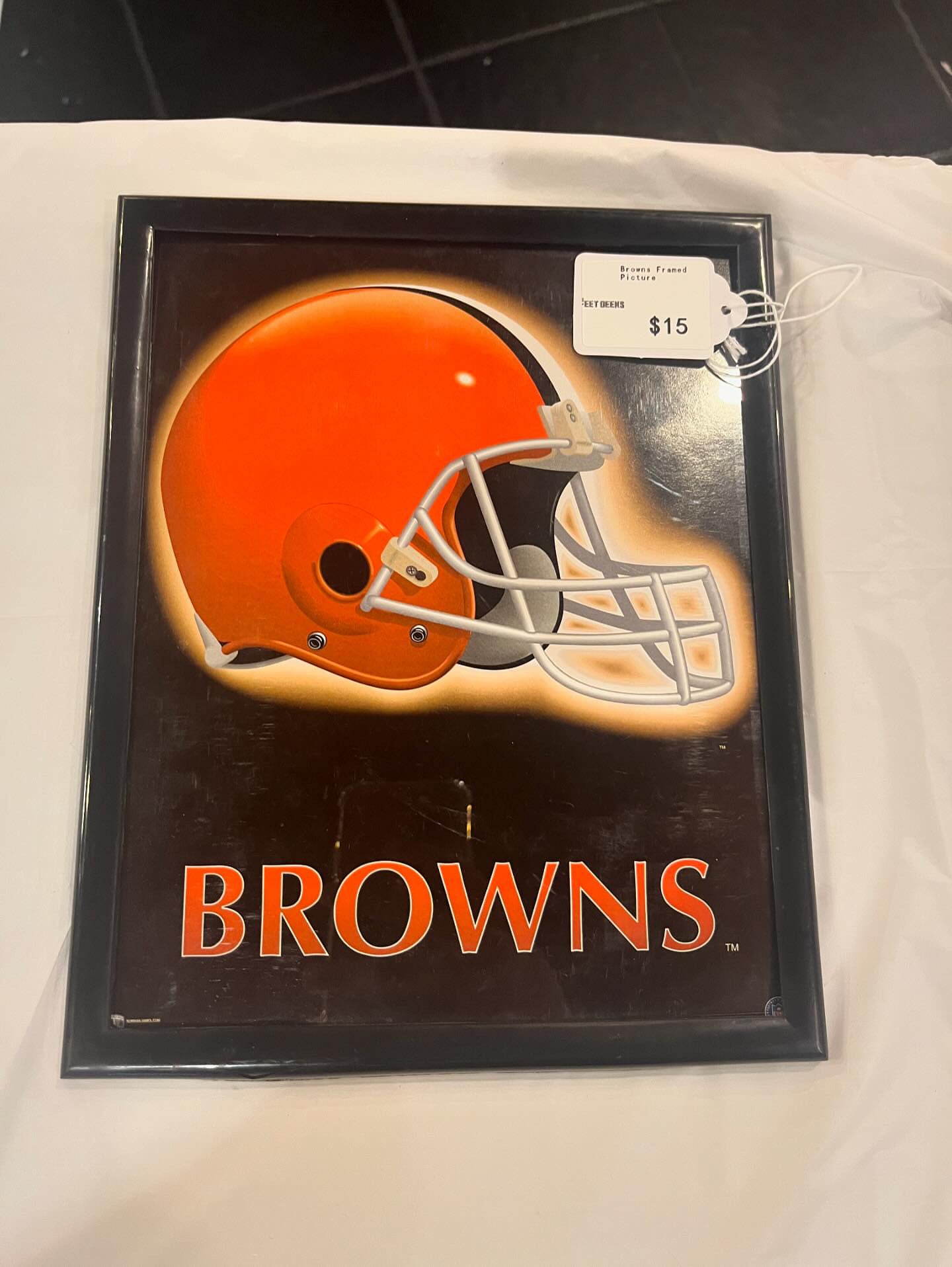 Vintage Cleveland Browns Framed  Portrait