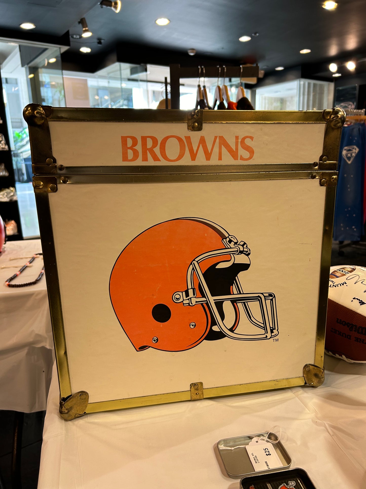 Vintage Cleveland Browns Antique Chest