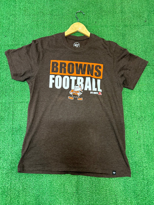 Vintage Cleveland Browns 47 Football Tee Small