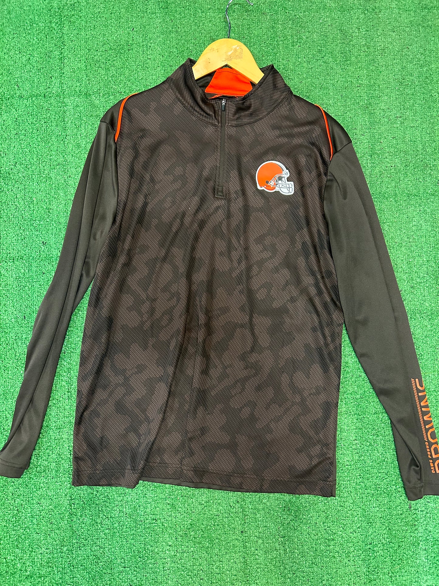 Vintage Cleveland Browns Longsleeve Half Zip Size Large